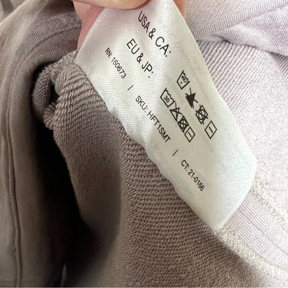 M.M.Lafleur The Harris Funnel Neck Sweatshirt Fine Terry Smoky Taupe Size Small - Picture 10 of 10